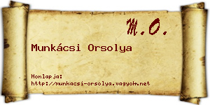 Munkácsi Orsolya névjegykártya