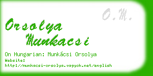 orsolya munkacsi business card